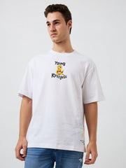 Spykar Mens T-Shirt H/S Mktft1Be175 White