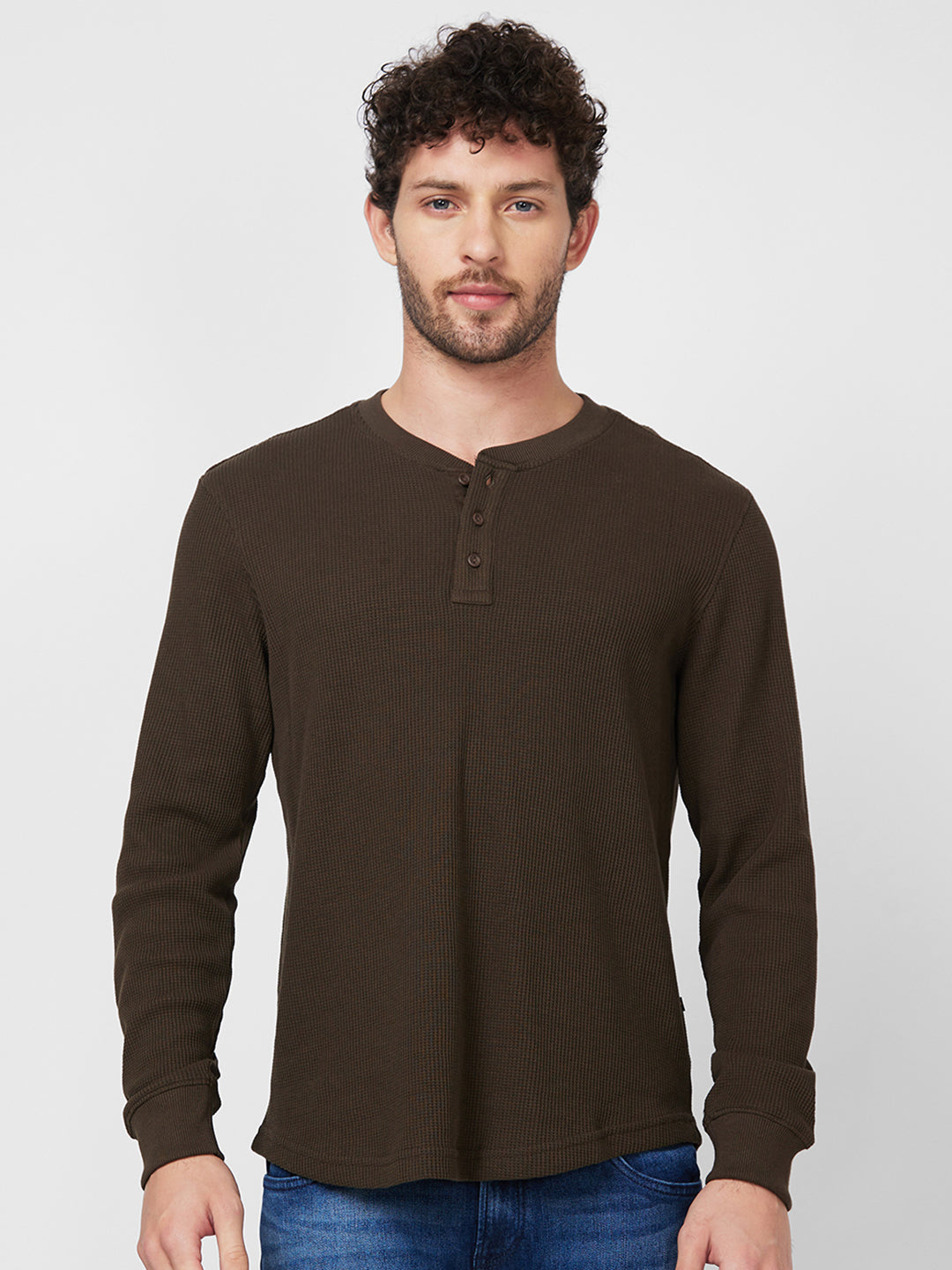 Spykar Mens T-Shirt F/S Mktft2Bc198 Military Green