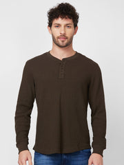 Spykar Mens T-Shirt F/S Mktft2Bc198 Military Green