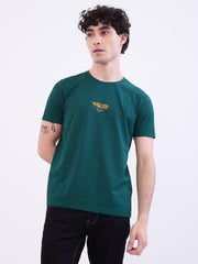 SPYKAR MENS T-SHIRT F/S MKTFT2BE098 BOTANICAL GRN