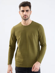 SPYKAR MENS T-SHIRT F/S MKTFT2BE131 AVOCADO GREEN