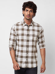 Spykar Mens Casual Shirt F/S Mshcs1Bd133 Military Green