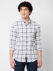 Spykar Mens Casual Shirt F/S Mshcs1Bd152 White