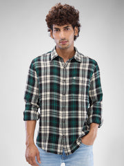 Spykar Mens Casual Shirt F/S Mshcs2Bd021 Sage Green