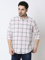 Spykar Mens Casual Shirt F/S Mshcs2Bd147 Powder Pink