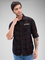 Spykar Mens Casual Shirt F/S Mshcs2Bd169 Military Green