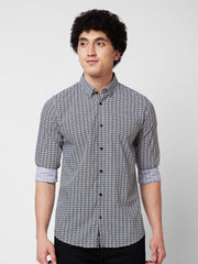 Spykar Mens Casual Shirt F/S Mshps1Bd016 White