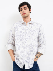 Spykar Mens Casual Shirt H/S Mshps1Be076 Silver Grey - Goyalsons ShopMax