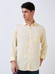 Spykar Mens Casual Shirt F/S Mshsos1Be044 Off White