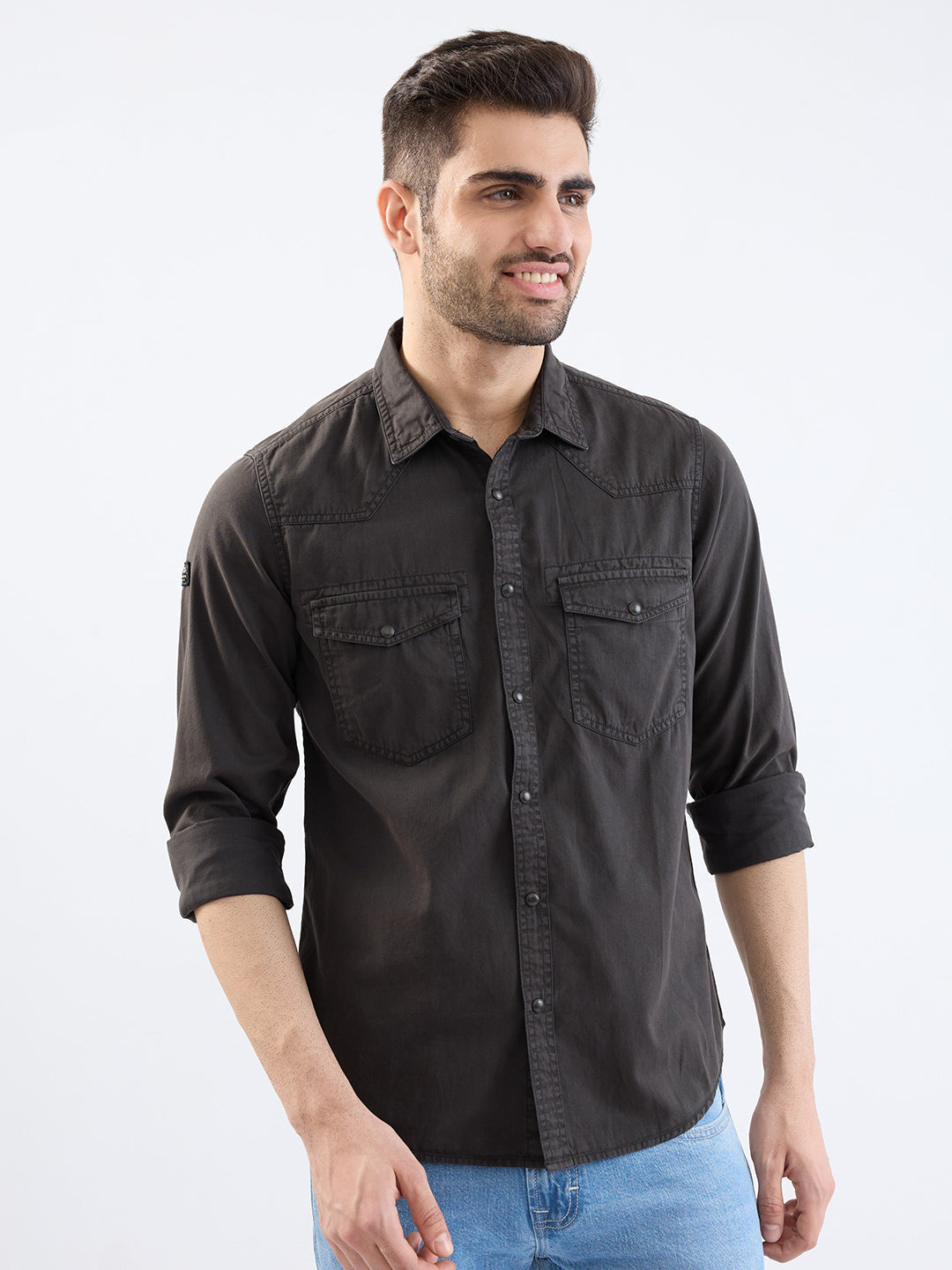 Spykar Mens Casual Shirt