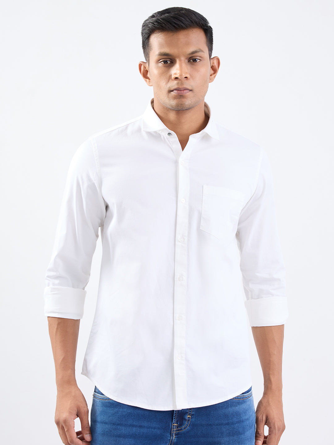 SPYKAR MENS CASUAL SHIRT F/S MSHSOS2BE276 WHITE