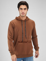 Spykar Mens Sweat Shirt F/S Msshw2Bd051 Bison Brown