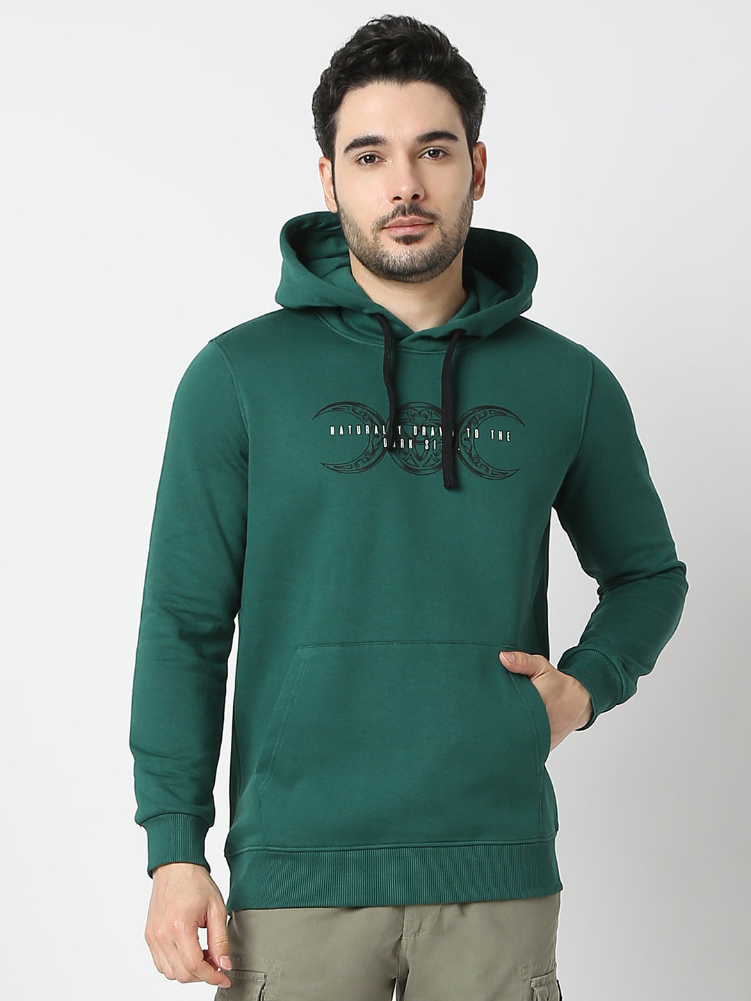 Spykar Mens Sweat Shirt F/S Msshw2Bd053 Botanicalgreen