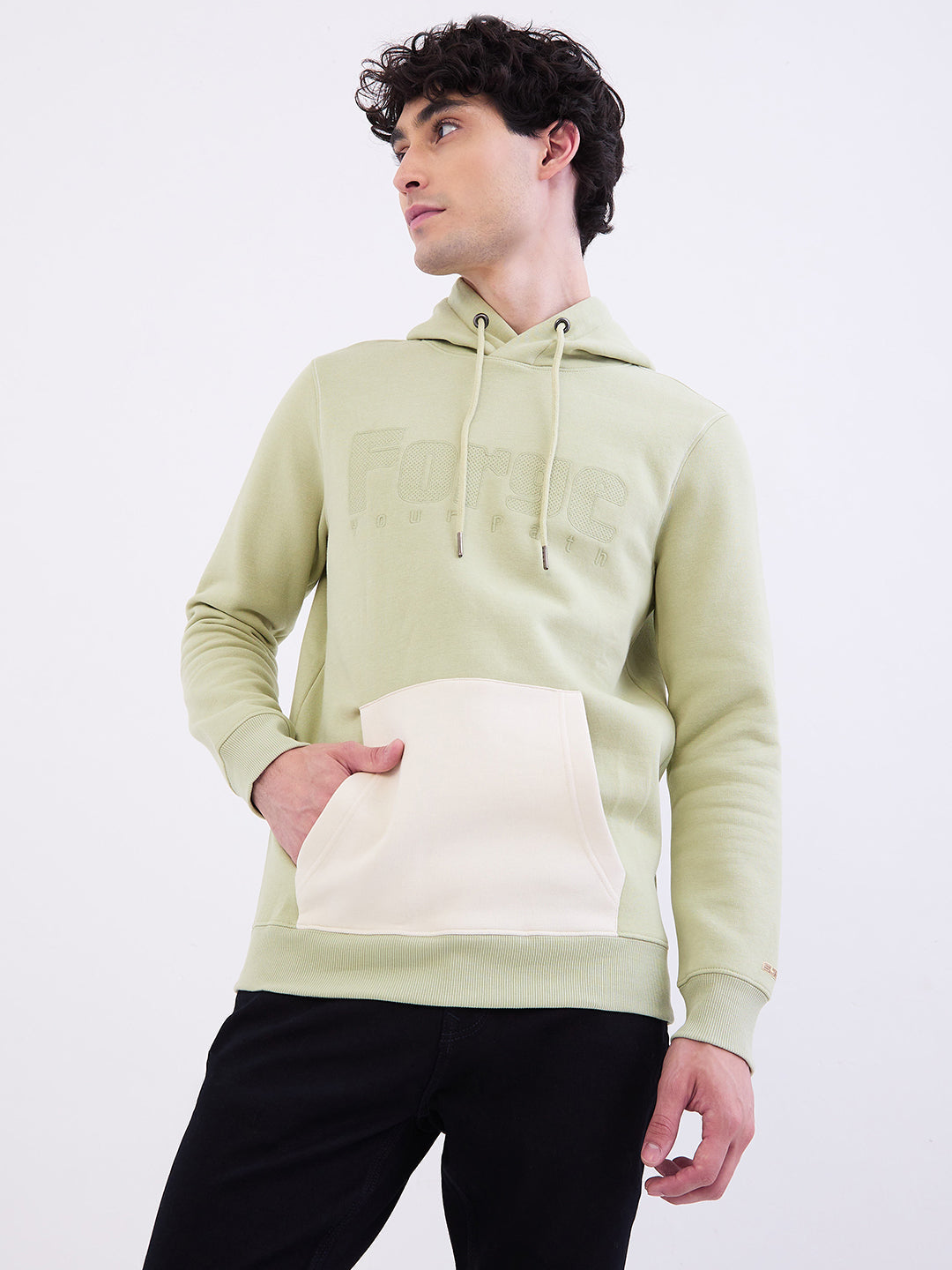 SPYKAR MENS SWEAT SHIRT F/S MSSHW2BE033 LINT GREEN