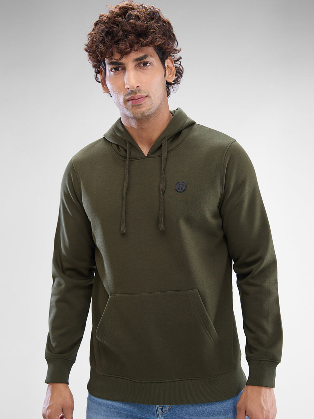 Spykar Mens Sweat Shirt F/S Msslw2Bd049 Rifle Green