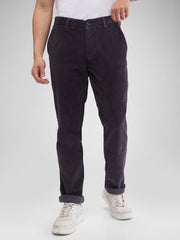 Spykar Mens Casual Trouser Mtrcrp2Bd009 Charcoal Grey