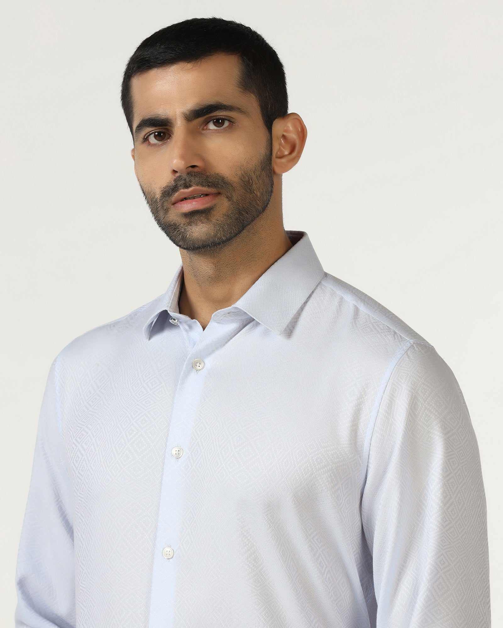 Blackberry Mens Formal Shirt F/S Bp-Lg-Jq-Render Light Blue