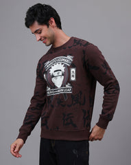 Naruto Printed Regular Fit Sweatshirt For Men