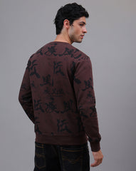 Naruto Printed Regular Fit Sweatshirt For Men