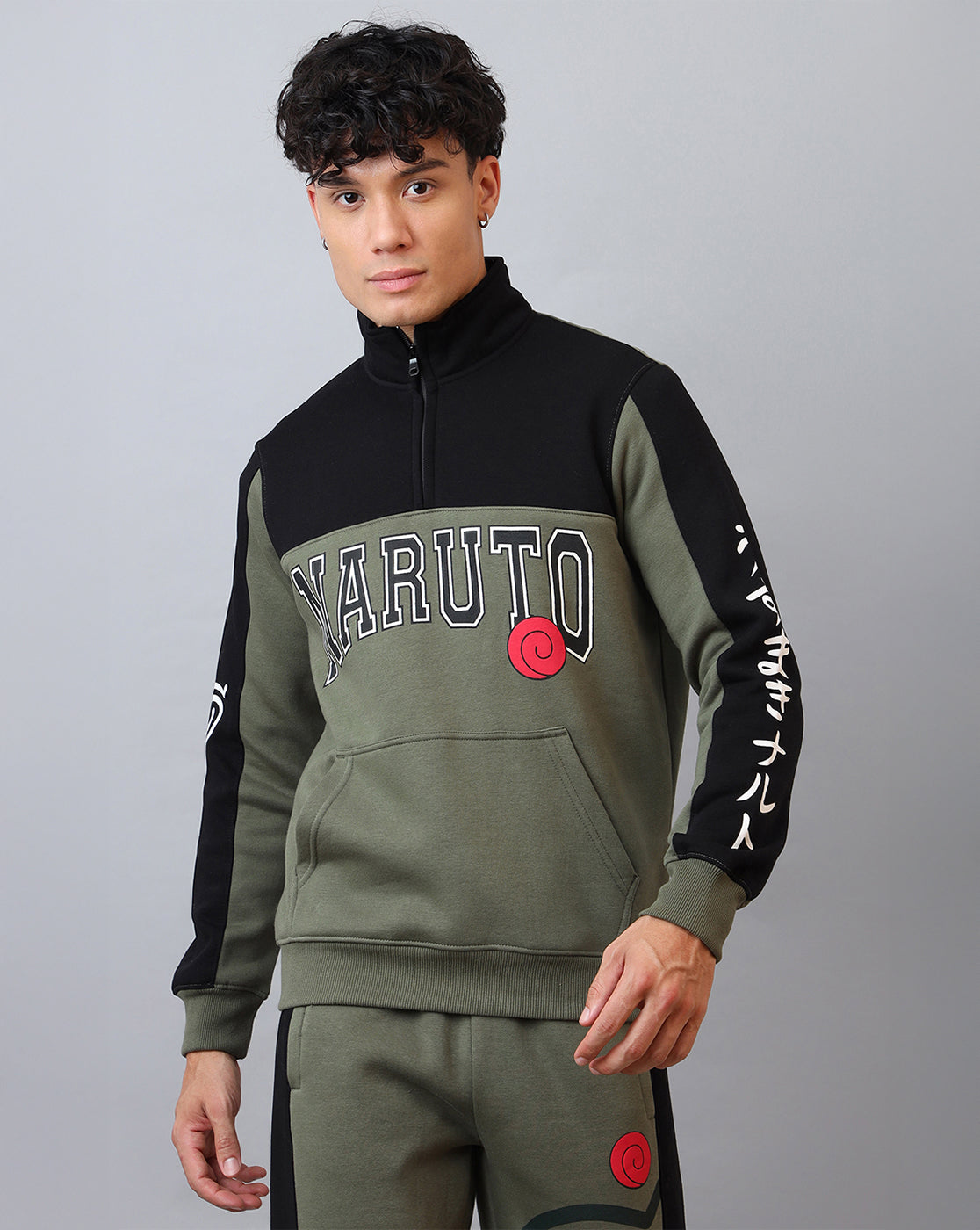 Naruto Printed Regular Fit Sweatshirt For Men