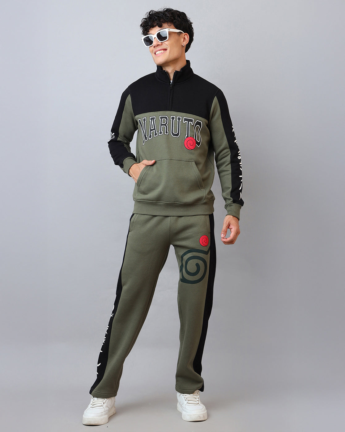 Naruto Printed Regular Fit Sweatshirt For Men