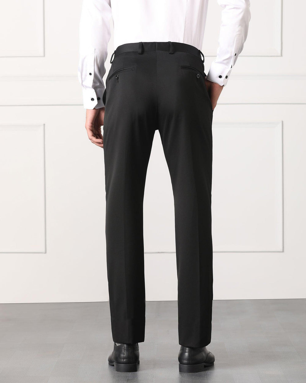 Blackberry Mens Formal Trouser Bp-Tisot Black - Goyalsons ShopMax