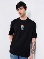 Spykar Mens T-Shirt H/S Mktft1Be071 Black