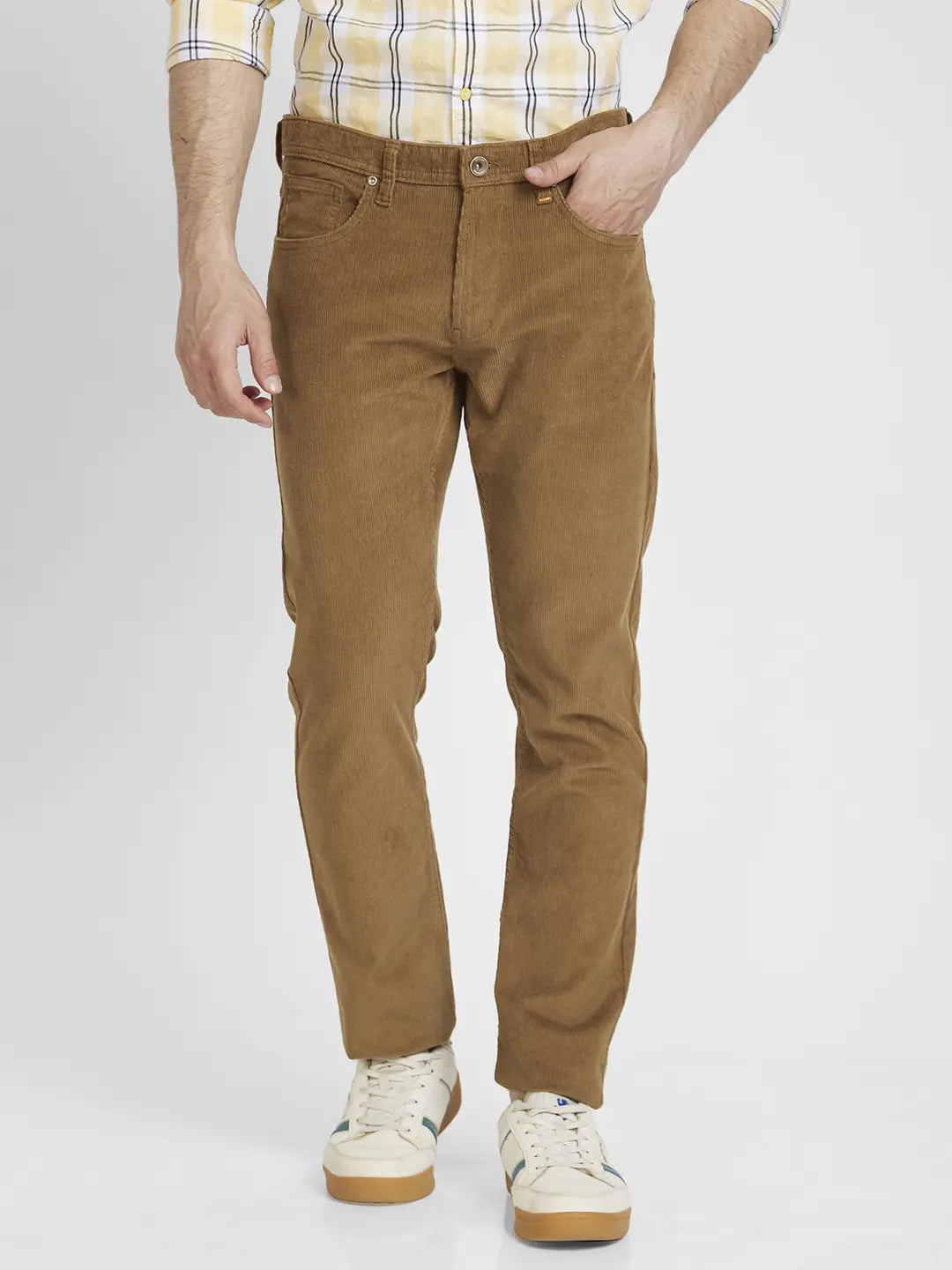 Spykar Mens Casual Trouser Vot-02Bb5P-057 Khaki