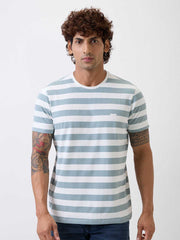 Spykar Mens T-Shirt H/S Mktft1Be169 Cameo Blue