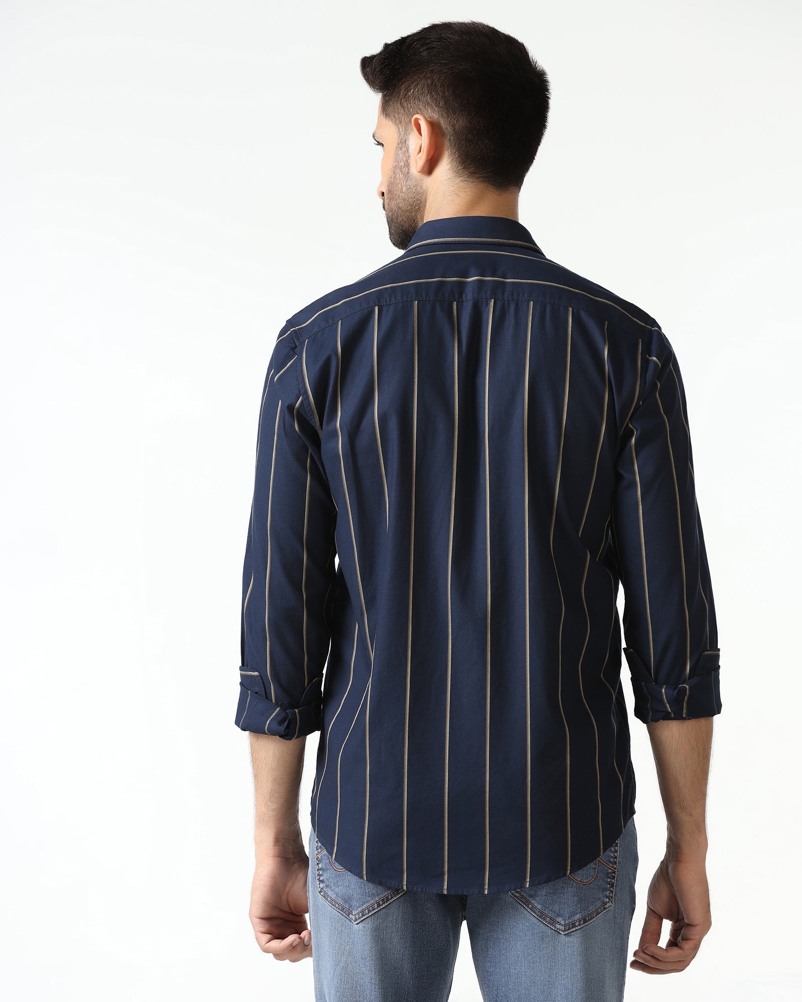 Blackberry Mens Casual Shirt F/S Es-Um-St-Huon Navy