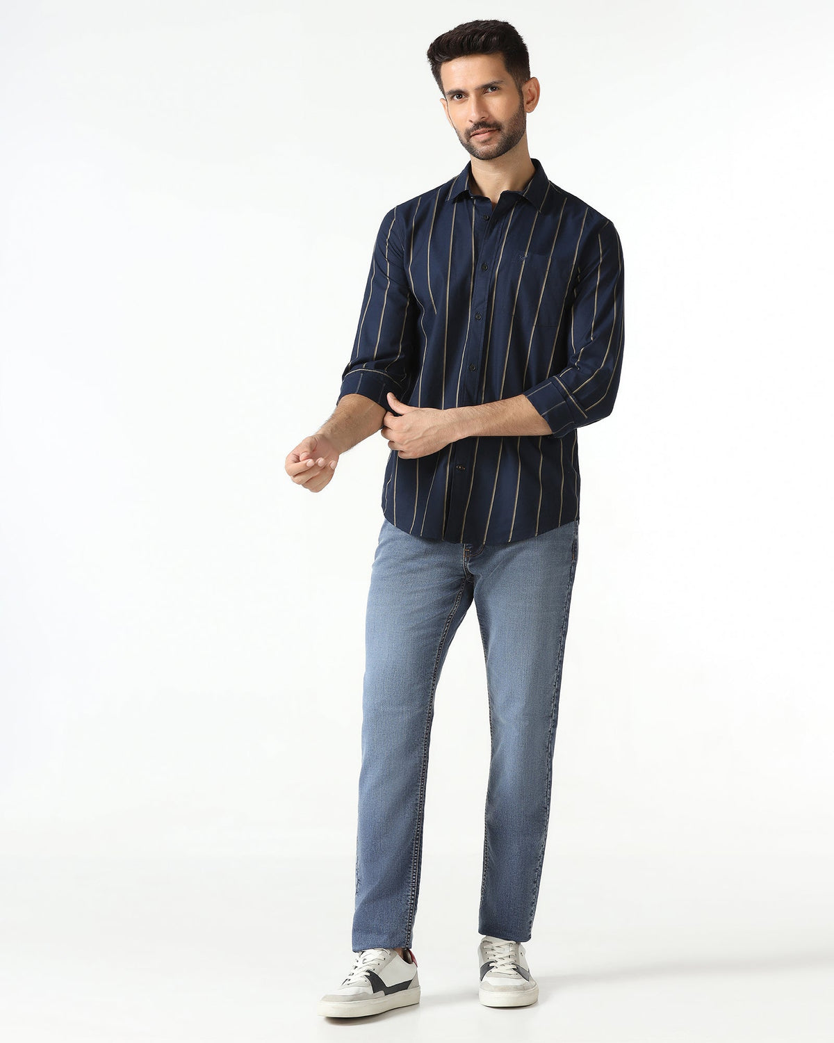 Blackberry Mens Casual Shirt F/S Es-Um-St-Huon Navy