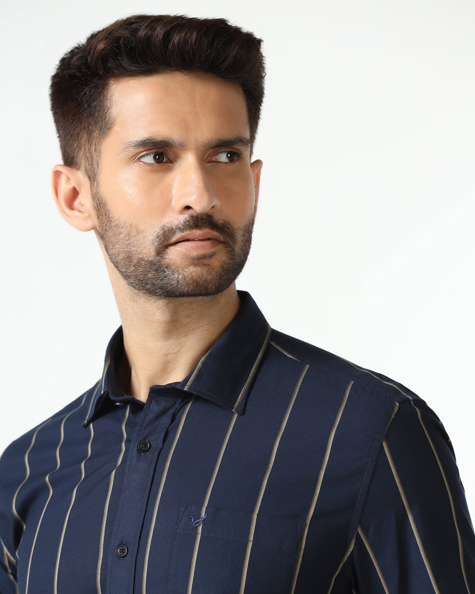Blackberry Mens Casual Shirt F/S Es-Um-St-Huon Navy