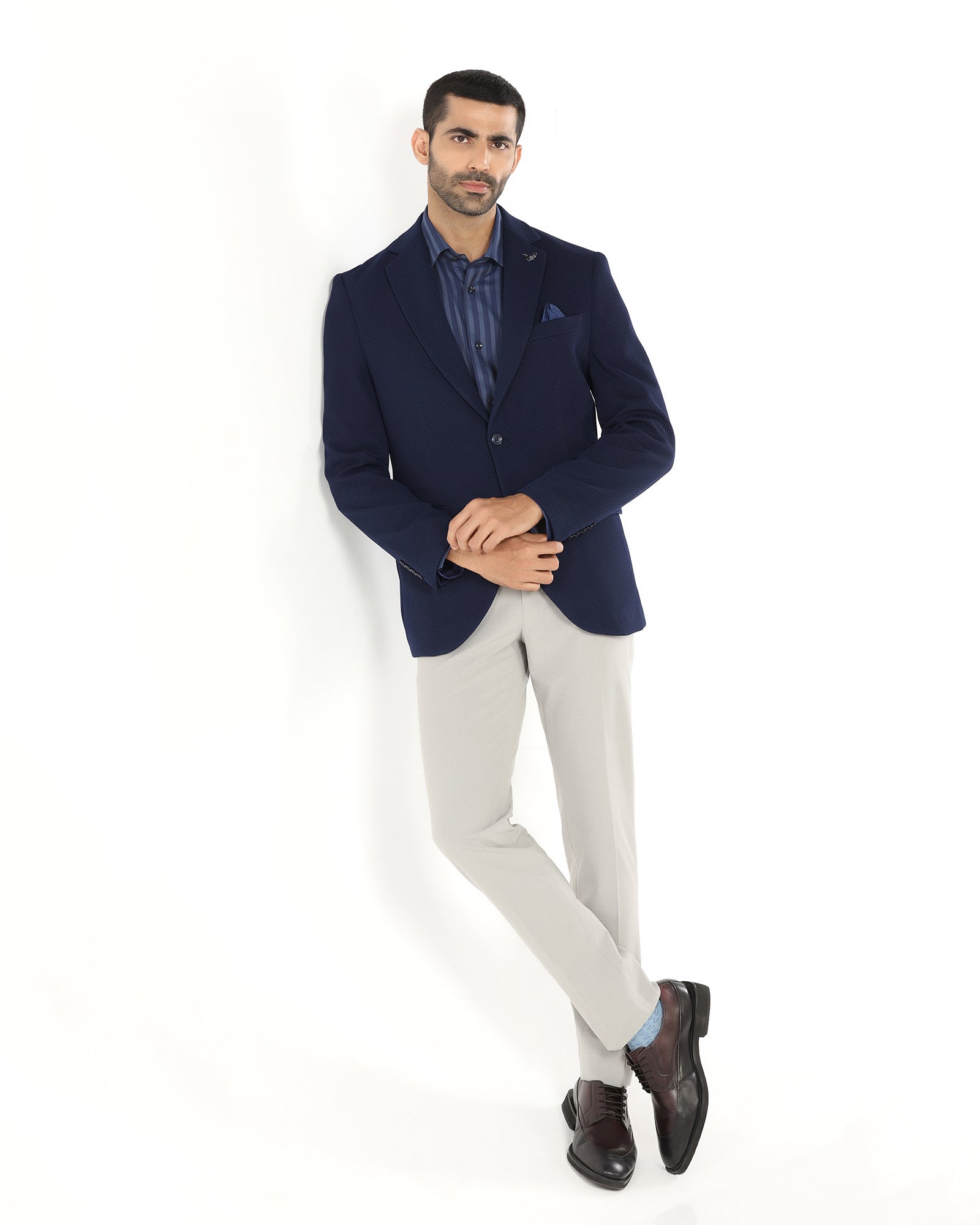 Blackberry Mens Jacket F/S Nl-Kt-Do-Campari2 Navy - Goyalsons ShopMax