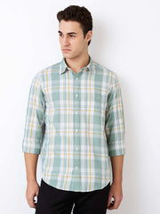 Spykar Mens Casual Shirt F/S Mshcs1Be161 Granite Green