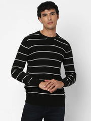Spykar Mens Pullover Mfklw2Bc026 Black