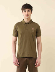 U.S.Polo Mens T-Shirt H/S Ustsh2396 Olive