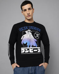 One Piece Black Sweatshirt Men
