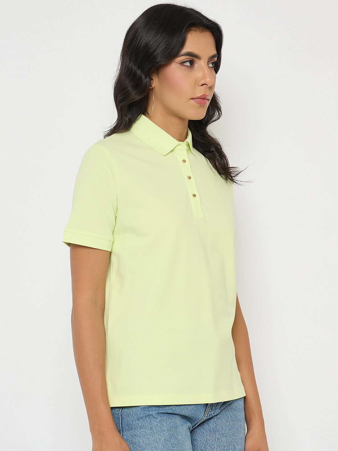 Madame Ladies Western Top H/S M5S11406 305 Lime