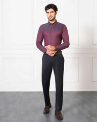 Blackberry Mens Formal Shirt F/S Bp-Bs-Do-Revolve Grey