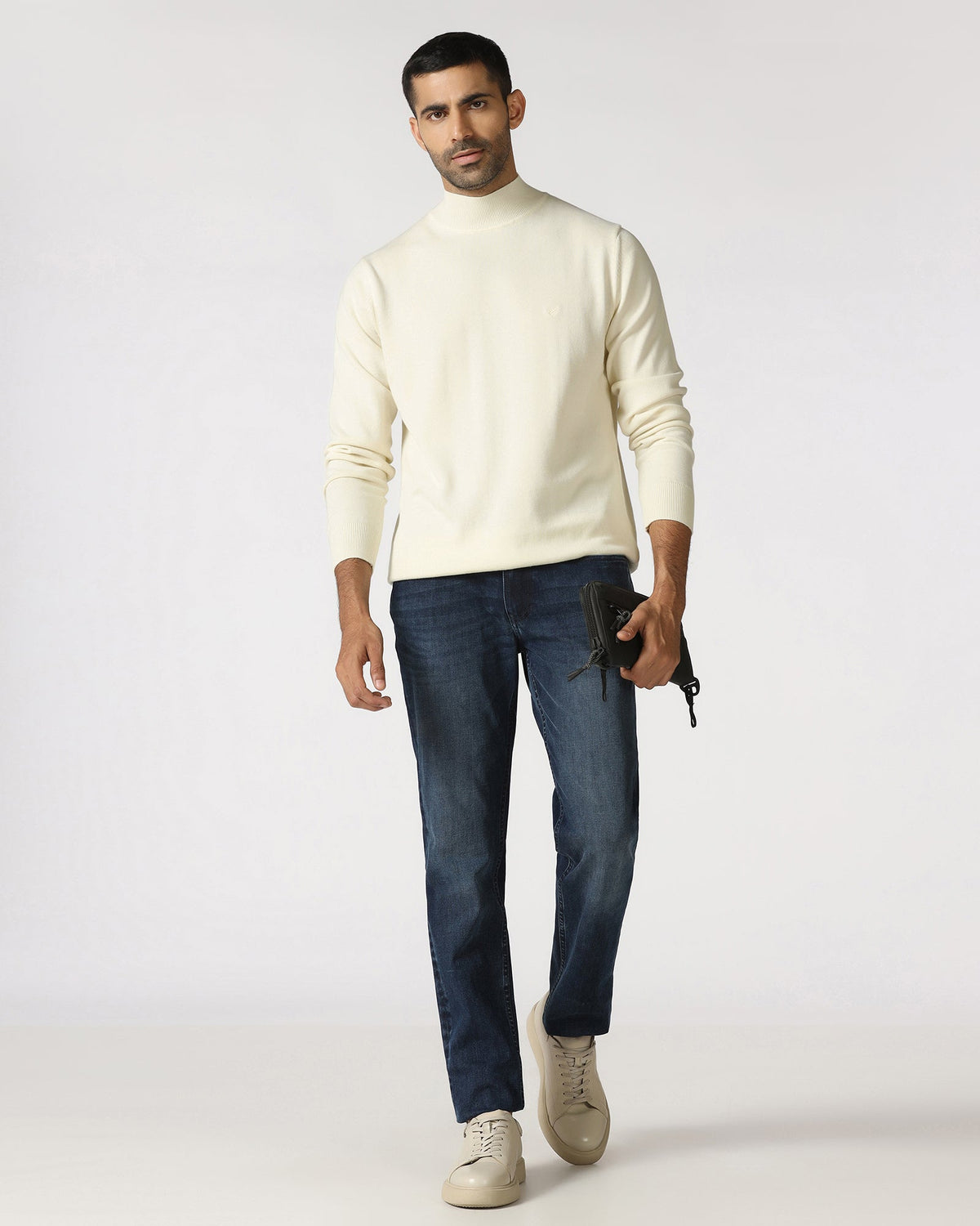 Blackberry Mens Pullover En-Ss-Pop Off White