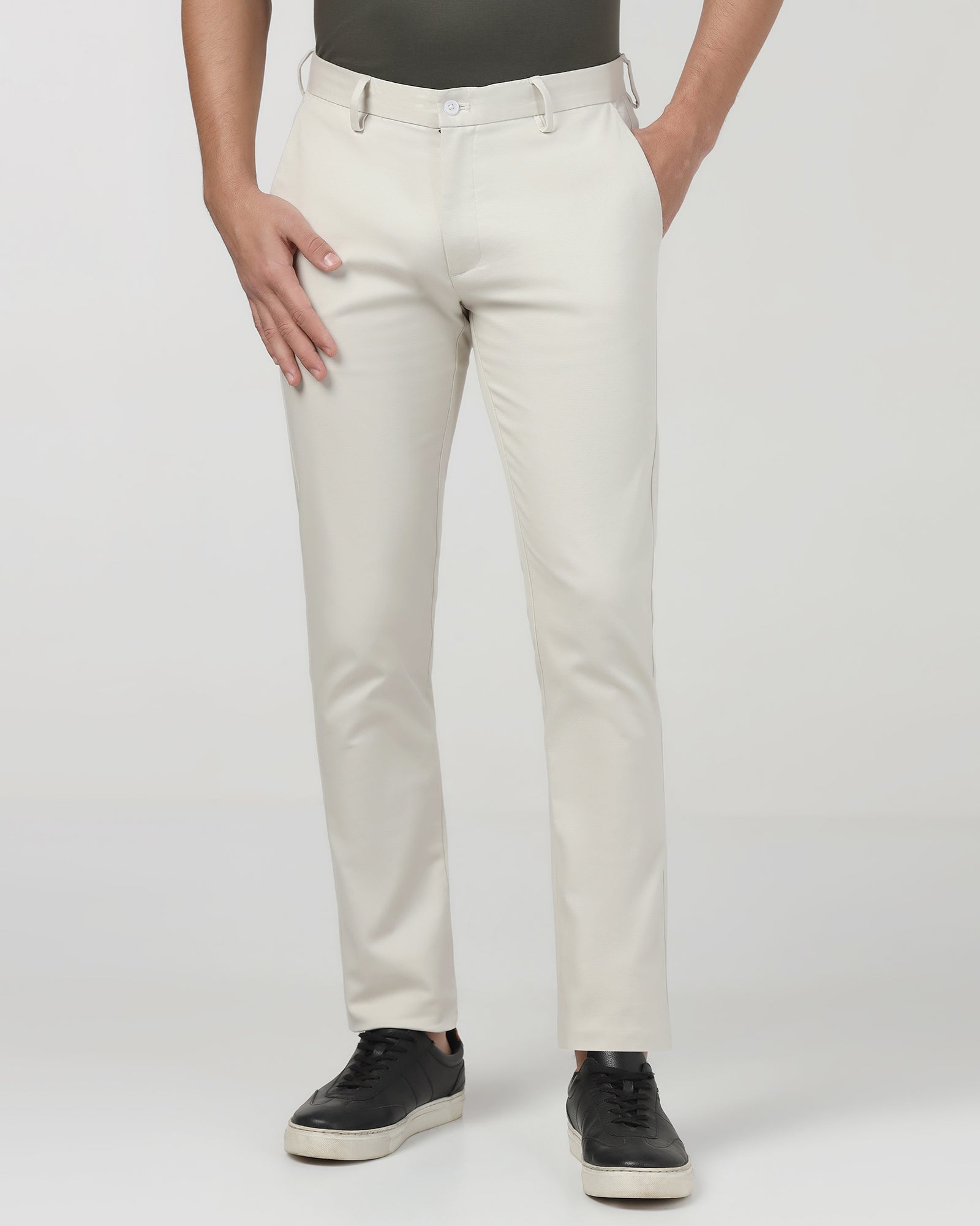 Off White Textured Khaki - Ibis