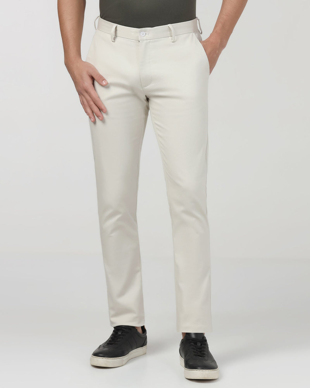 Off White Textured Khaki - Ibis