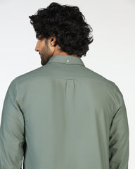 Blackberry Mens Casual Shirt F/S Es-Wm-So-Solly Olive