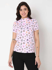 Spykar Ladies Western T-Shirt H/S Wktft1Bd055 Baby Pink