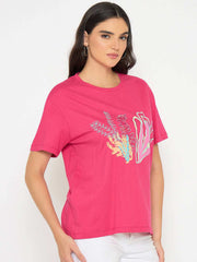 Madame Ladies Western Top F/S M5S11239 076 Hot Pink