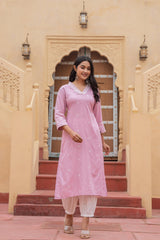Juniper Ladies Western Kurti 2Pcs Set P1344Pink Pink