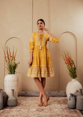 JUNIPER LADIES WESTERN MIDI P1457MUSTARD MUSTARD