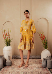 JUNIPER LADIES WESTERN MIDI P1457MUSTARD MUSTARD