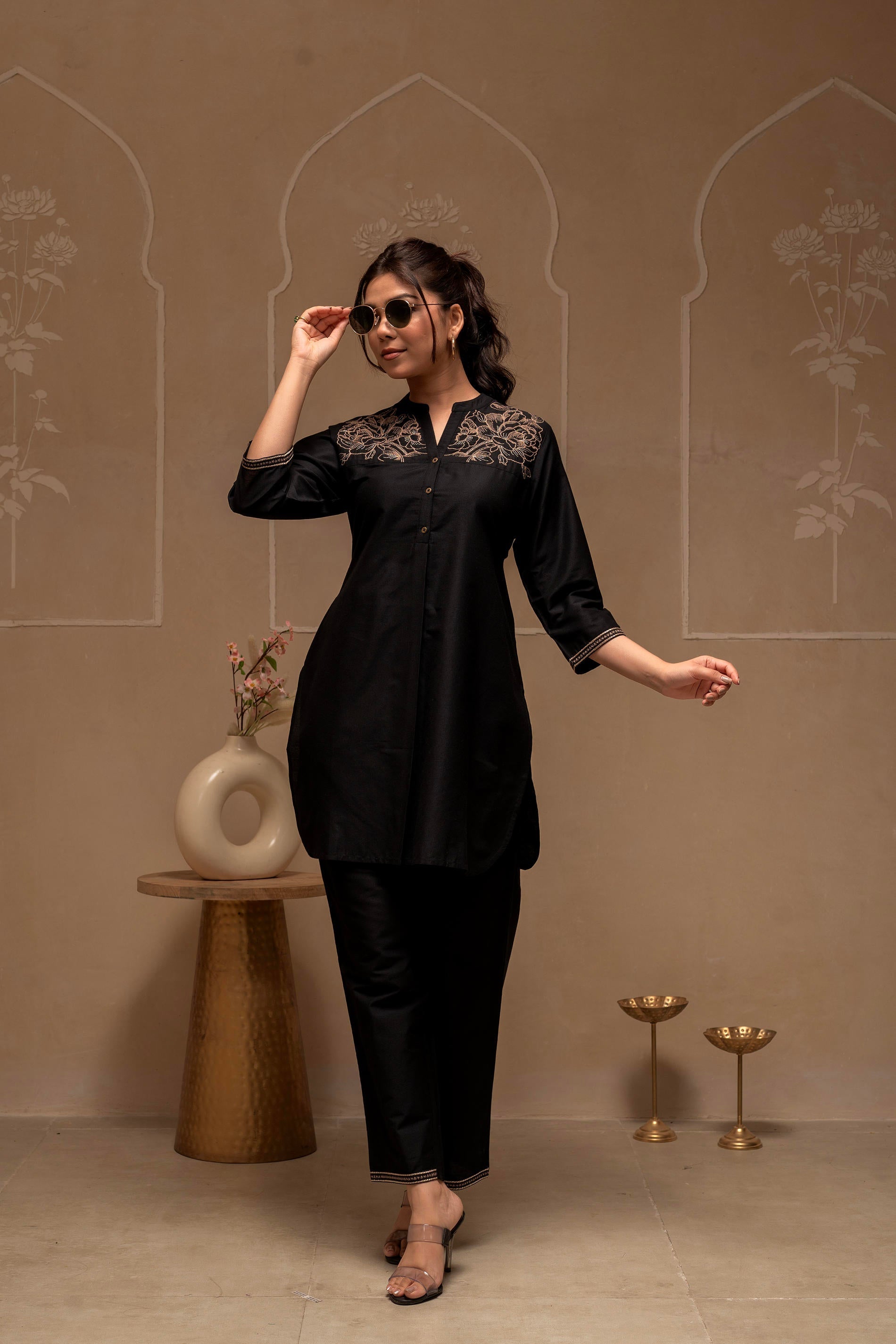 JUNIPER LADIES WESTERN FASHION SET P1471BLACK BLACK