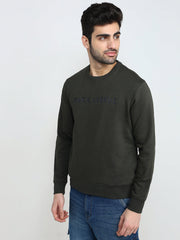 Park Avenue Mens Sweat Shirt F/S Pcar00331-N9-81F Fancy Green
